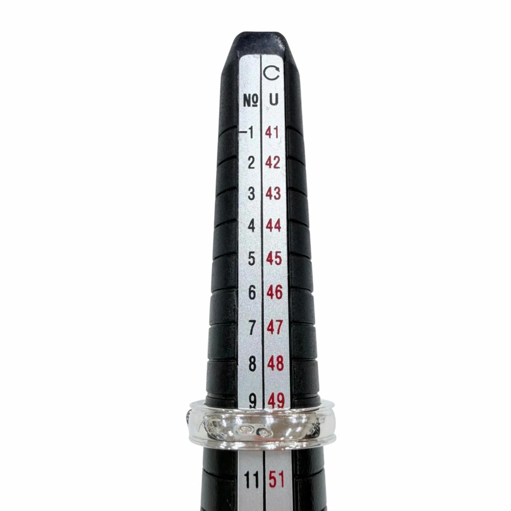 HERMES Ceinture Ring, 925/750 Combination, Silver/Gold, Weight 5.7g, Women's. - Picture 8 of 9
